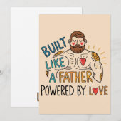 Bouw als een vader, aangedreven door liefde Vaderd Kaart (Voorkant / Achterkant)