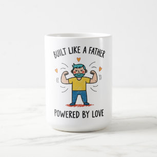 Bouw als een vader, aangedreven door liefde Vaderd Koffiemok