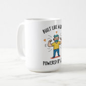 Bouw als een vader, aangedreven door liefde Vaderd Koffiemok (Voorkant links)