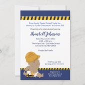 Bouw Baby Donkere huid Baby shower Kaart (Voorkant)