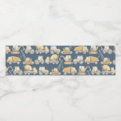 Bouw Baby shower op vrachtwagen Waterfles Etiket (Enkel label)