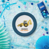 Bouw Baby shower papier Bord (Feest)