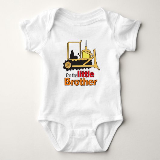 Bouw backhoe Digger Little Brother Shirt (Voorkant)