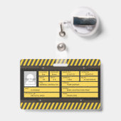 Bouw Badge (Achterkant met intrekbare clip)