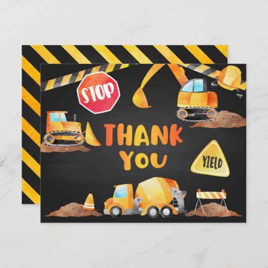 Bouw bedankkaart - BL Feestdagenkaart (Voorkant / Achterkant)