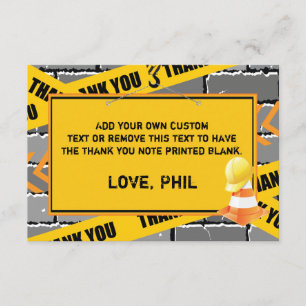 Bouw bedankt kaarten