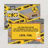 Bouw bedankt kaarten (Voorkant / Achterkant)