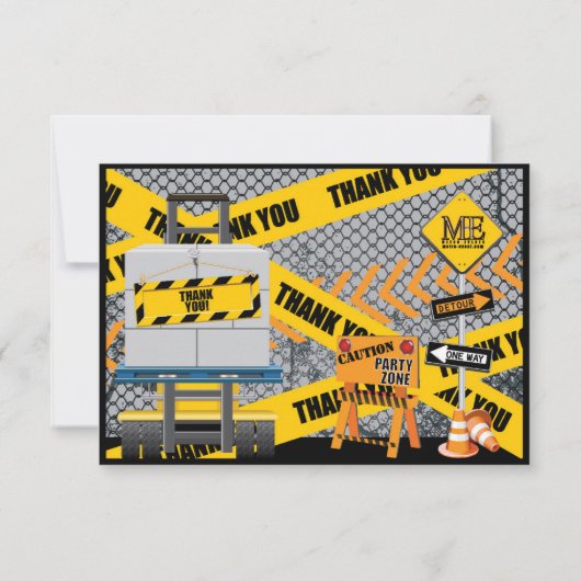 Bouw bedankt kaarten (Achterkant)