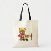 Bouw Beer kinder canvas tas (Voorkant)