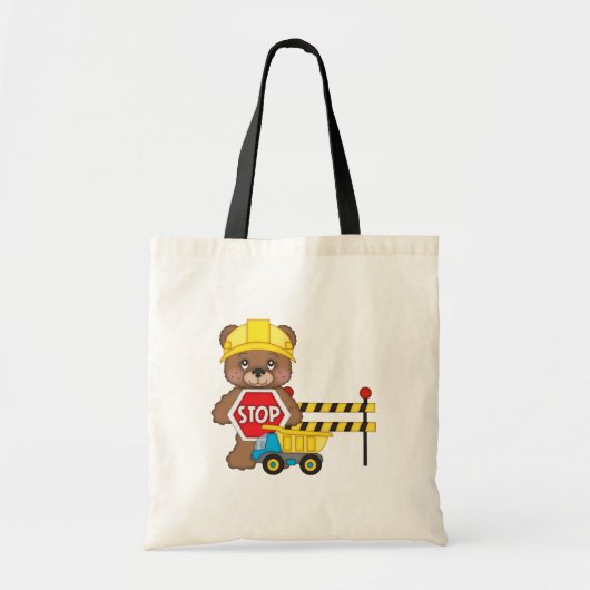 Bouw Beer kinder canvas tas (Voorkant)