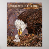 Bouw Beter voor Hen Eagle Art Poster (Voorkant)