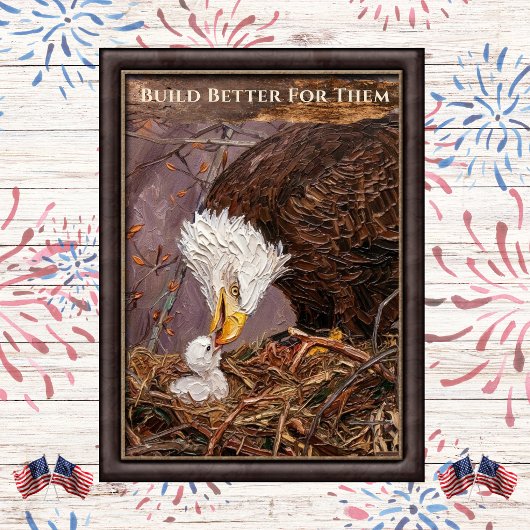 Bouw Beter voor Hen Eagle Art Poster