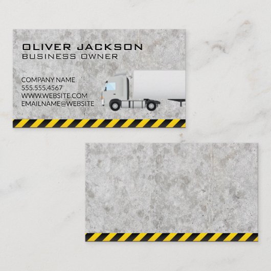 Bouw | Beton | Semi-vrachtwagen Visitekaartje (Voorkant / Achterkant)