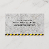 Bouw | Beton | wegwals Visitekaartje (Achterkant)