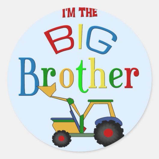 Bouw Big Brother wordt Ronde Sticker (Voorkant)