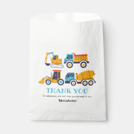 Bouw Birthday Dump Truck Party Dank u F Bedankzakje