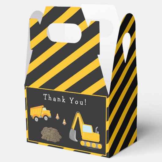 Bouw Birthday Party Hartelijk dank Bedankdoosjes (Geopend)
