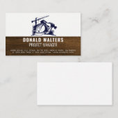 Bouw bouw Logo | houtnerf Visitekaartje (Voorkant / Achterkant)