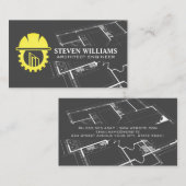 Bouw Bouwer Logo | Blauwdruk  Visitekaartje (Voorkant / Achterkant)