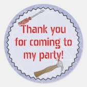 Bouw/Bouwer Partij  Sticker (Voorkant)