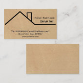 Bouw, bouwer, timmerman, verbouwing visitekaartje (Voorkant / Achterkant)