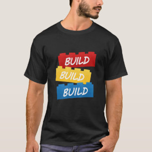 Bouw bouwstenen voor Speelgoed bouwen, inbeelden e T-shirt