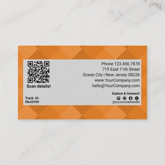 Bouw Brand Loyalty met Modern Sinaasappel Grey $XX Kortingskaartje (Achterkant)