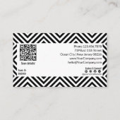 Bouw Brand Loyalty met Modern Zwart Wit $XX Kortingskaartje (Achterkant)