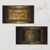 Bouw Bronze Metaal Lijst Visitekaartje (Voorkant / Achterkant)
