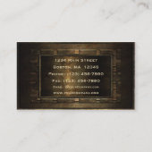 Bouw Bronze Metaal Lijst Visitekaartje (Achterkant)