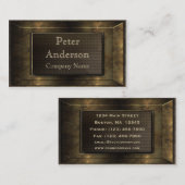 Bouw Bronze Metaal Lijst Visitekaartje (Voorkant / Achterkant)