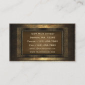 Bouw Bronze Metaal Lijst Visitekaartje (Achterkant)