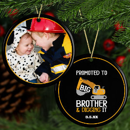 Bouw Brother Digitale foto Kerstmis Keramisch Ornament