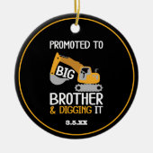 Bouw Brother Digitale foto Kerstmis Keramisch Ornament (Voorkant)