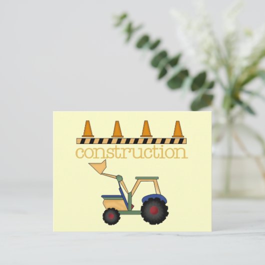 Bouw Bucket Loader t-shirts en geschenken Briefkaart (Staand voorkant)