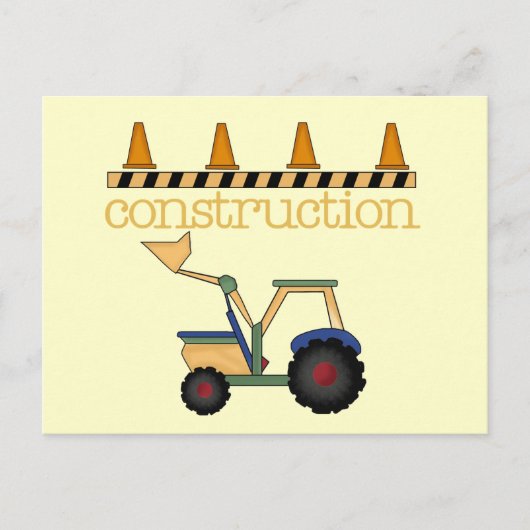 Bouw Bucket Loader t-shirts en geschenken Briefkaart (Voorkant)