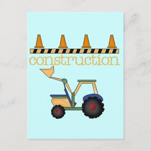 Bouw Bucket Loader t-shirts en geschenken Briefkaart (Voorkant)