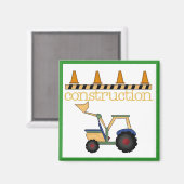 Bouw Bucket Loader t-shirts en geschenken Magneet (Voorkant / Achterkant)