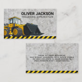 Bouw | Bull Dozer | Zware machines Visitekaartje (Voorkant / Achterkant)