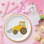Bouw Bulldozer Birthday Party Paper Bord (Feest)