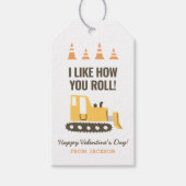 Bouw Bulldozer Kinder Classroom Valentijn Cadeaulabel (Voorkant)