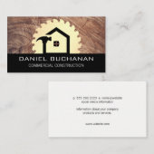 Bouw / Buzz Saw / Houtkorrel Visitekaartje (Voorkant / Achterkant)