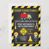 Bouw Chalkboard Birthday Party elke leeftijd Kaart (Voorkant)