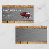 Bouw | Circulaire | Staal hout | Dump Truck Visitekaartje (Voorkant / Achterkant)