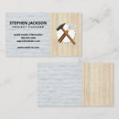 Bouw | Cirkelzaag | Sleutel gereedschap Visitekaartje (Voorkant / Achterkant)