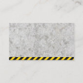 Bouw | Concreet | Earth Dozer | Bouwer Visitekaartje (Achterkant)