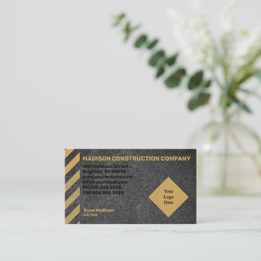 Bouw | Contractant  Visitekaartje (Staand voorkant)