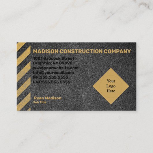 Bouw | Contractant  Visitekaartje (Voorkant)