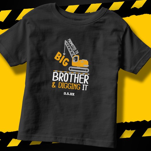 Bouw Crane Big Brother Digging it v2 Kinder Shirts