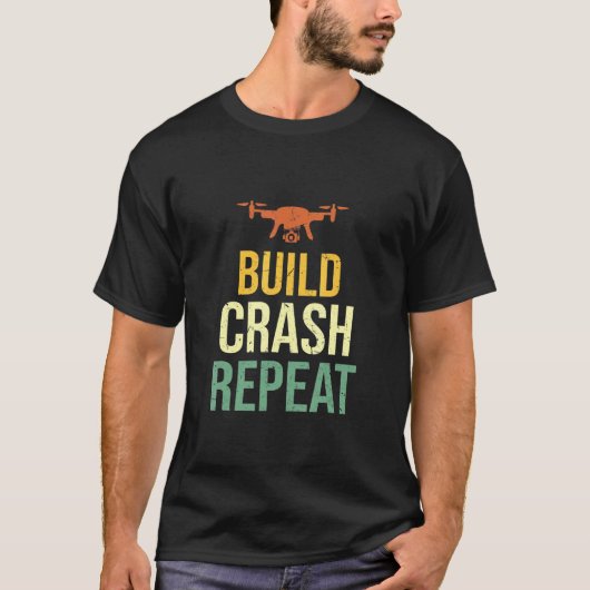Bouw Crash Reputeren Aviation Professional Drone P T-shirt (Voorkant)